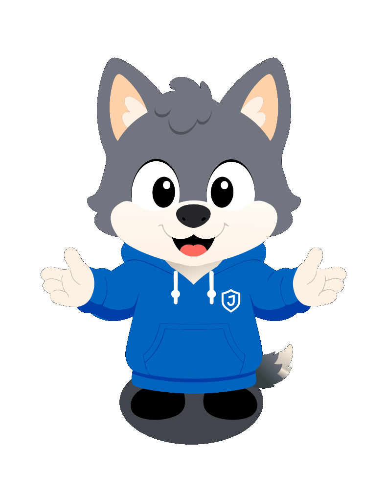 JiDDiE Wolf Mascot